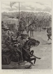 La grande parata ad Aldershot sulla pianura di Laffan davanti all